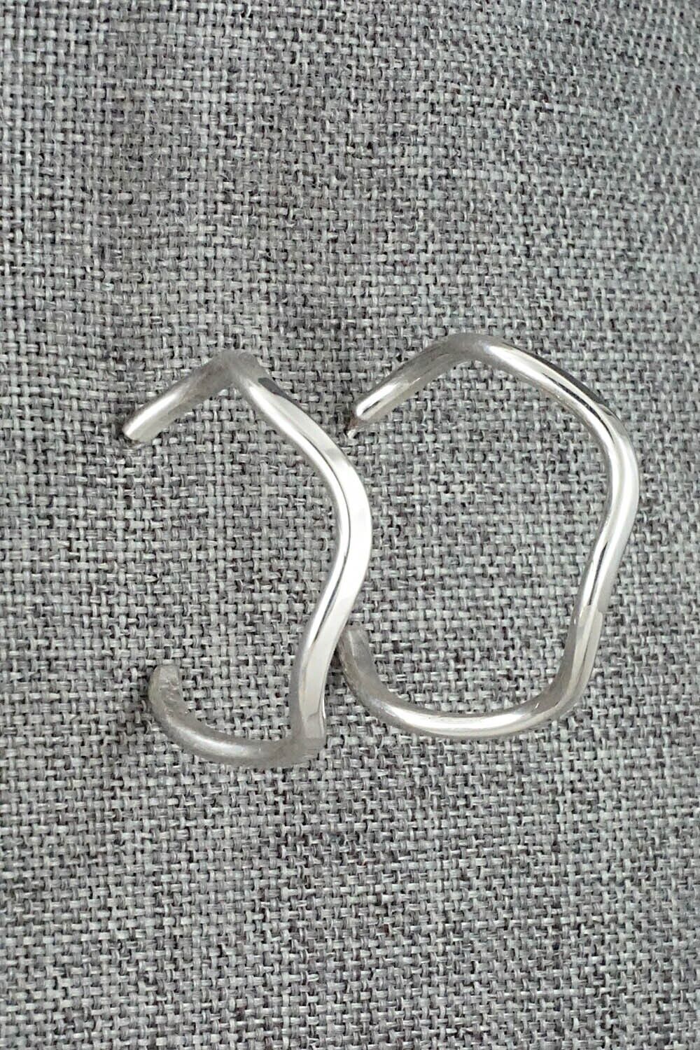 Sterling Silver Hoop Earrings - Elaine Tahe