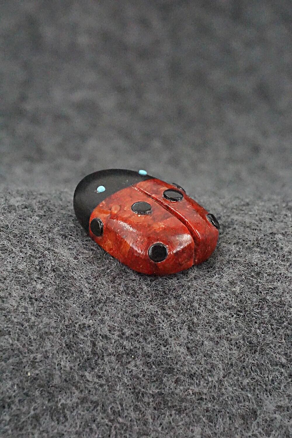 Ladybug Zuni Fetish Carving - Reynold Lunasee