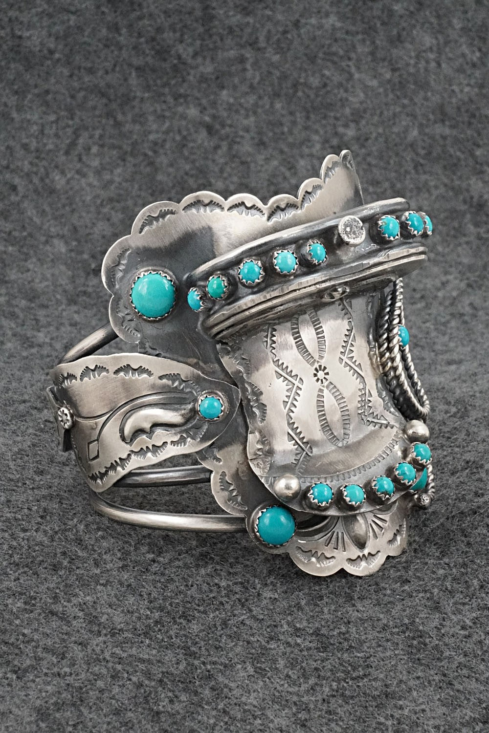 Turquoise & Sterling Silver Bracelet - Tim Yazzie