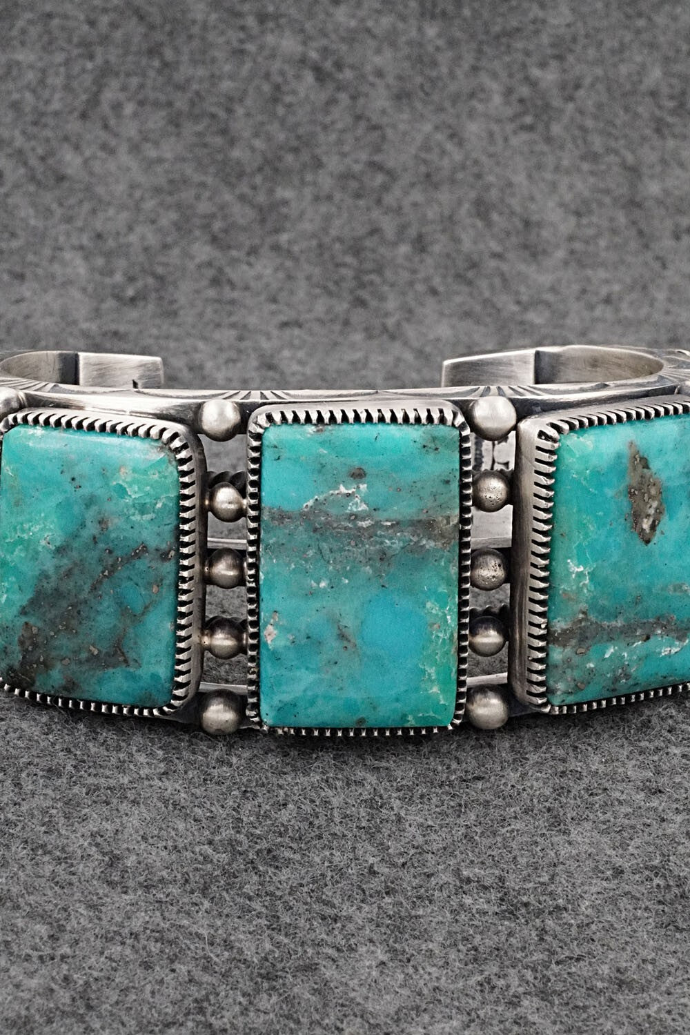 Turquoise & Sterling Silver Bracelet - Mark Yazzie