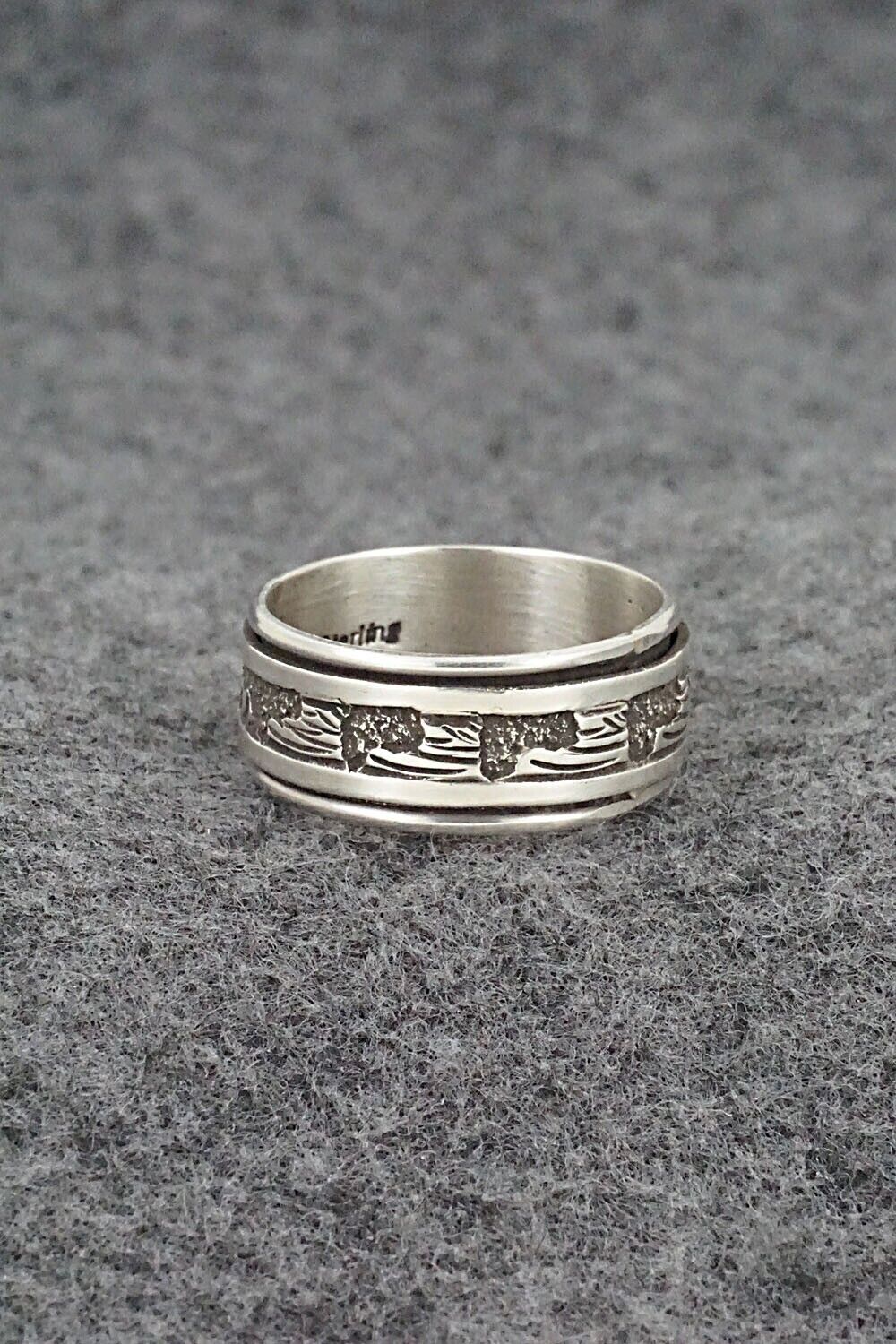 Sterling Silver Spinner Ring - Elaine Becenti - Size 10.75