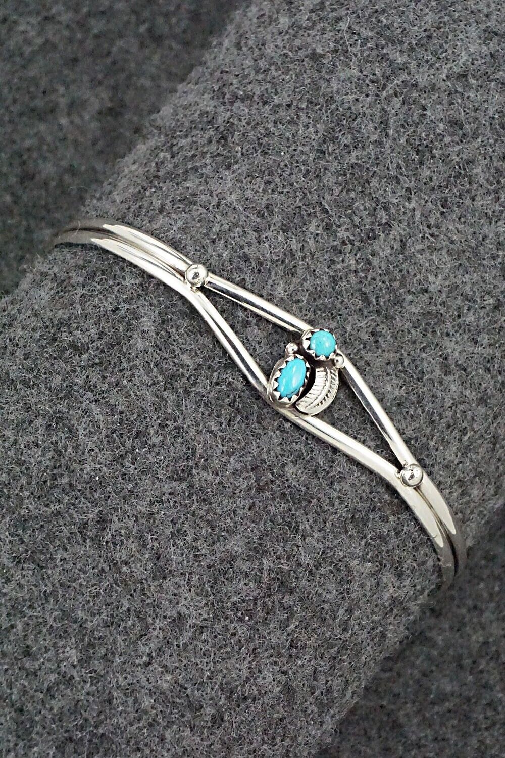 Turquoise & Sterling Silver Bracelet - Betty Hawthorne