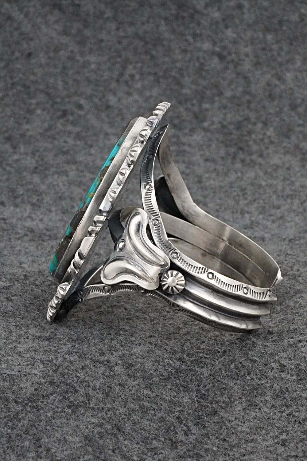 Turquoise & Sterling Silver Bracelet - Raymond Delgarito