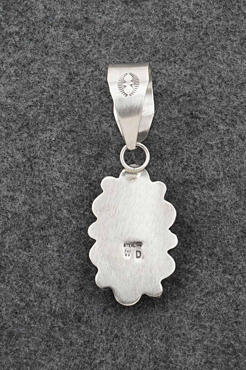 Turquoise & Sterling Silver Pendant - Wilson Dawes