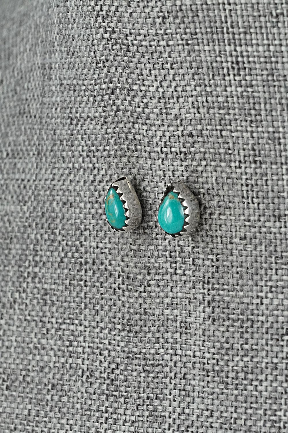 Turquoise & Sterling Silver Earrings - Gerald Joe