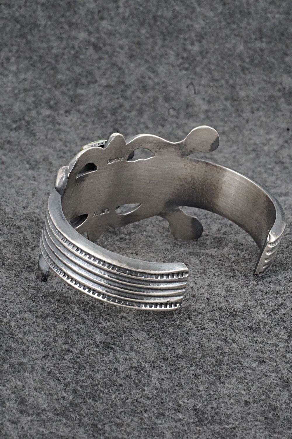Turquoise & Sterling Silver Bracelet - Harrison Bitsue