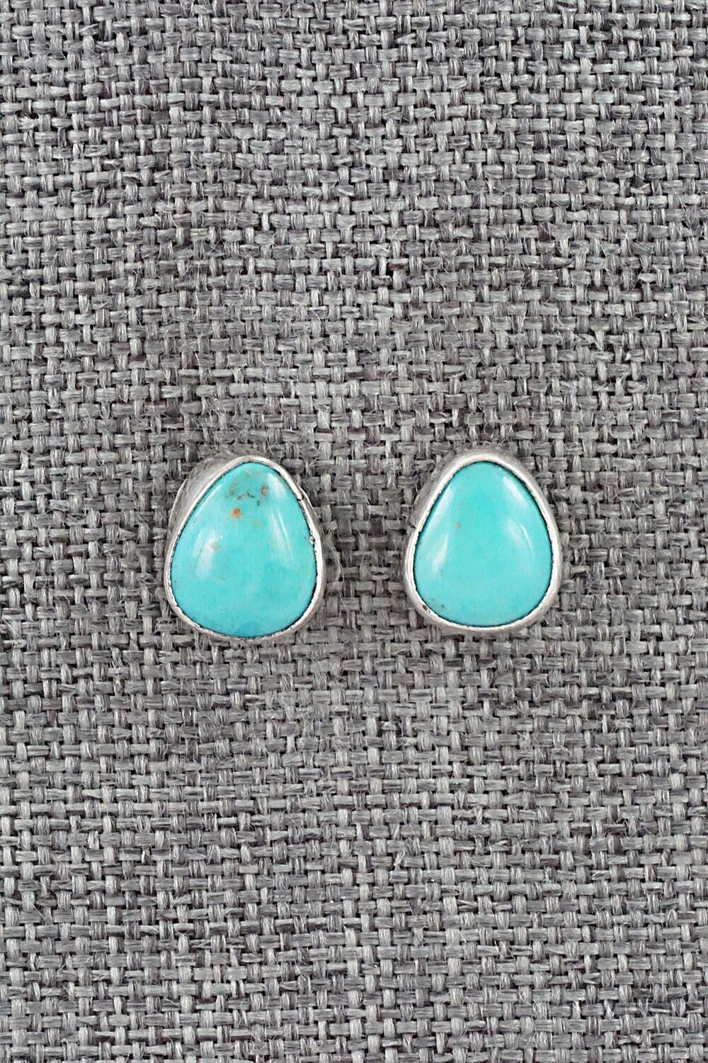 Turquoise & Sterling Silver Earrings - Marco Begaye