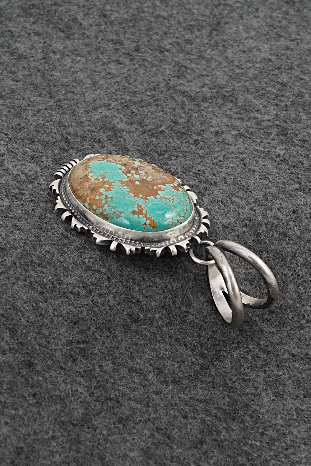 Turquoise & Sterling Silver Pendant - Randy Billy