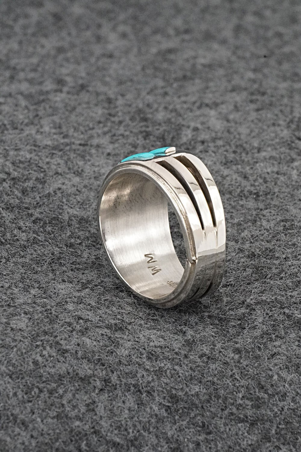 Turquoise & Sterling Silver Ring - Wilbert Muskett Jr. - Size 7