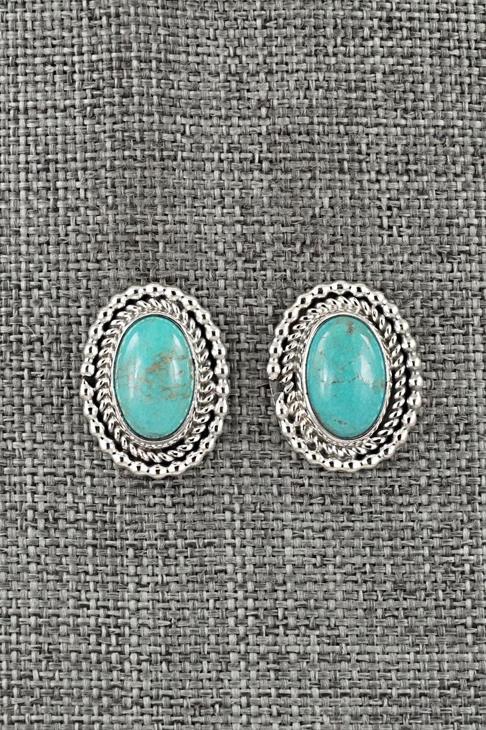 Turquoise & Sterling Silver Earrings - Rita Largo