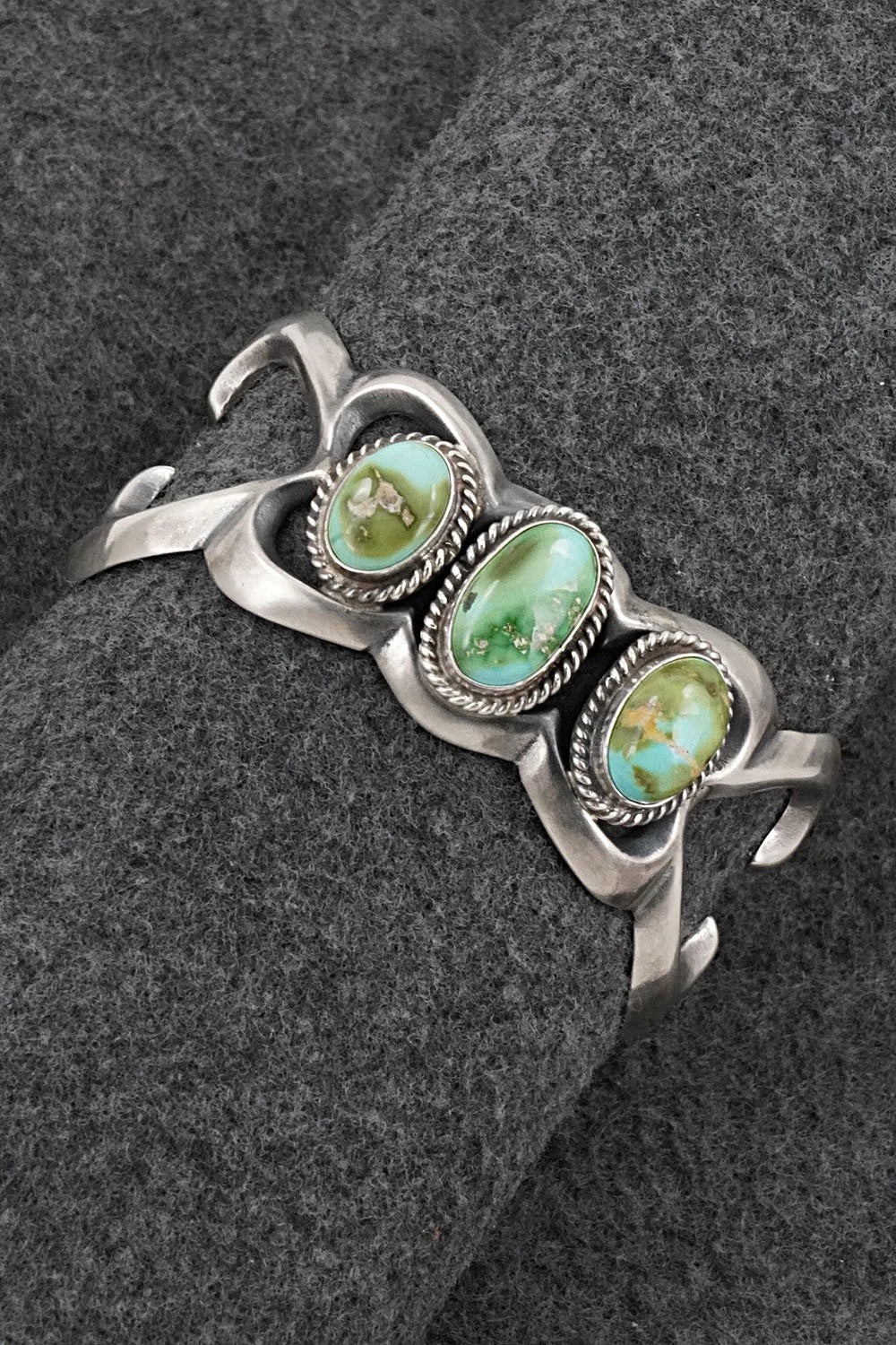 Turquoise & Sterling Silver Bracelet - Eugene Gruber