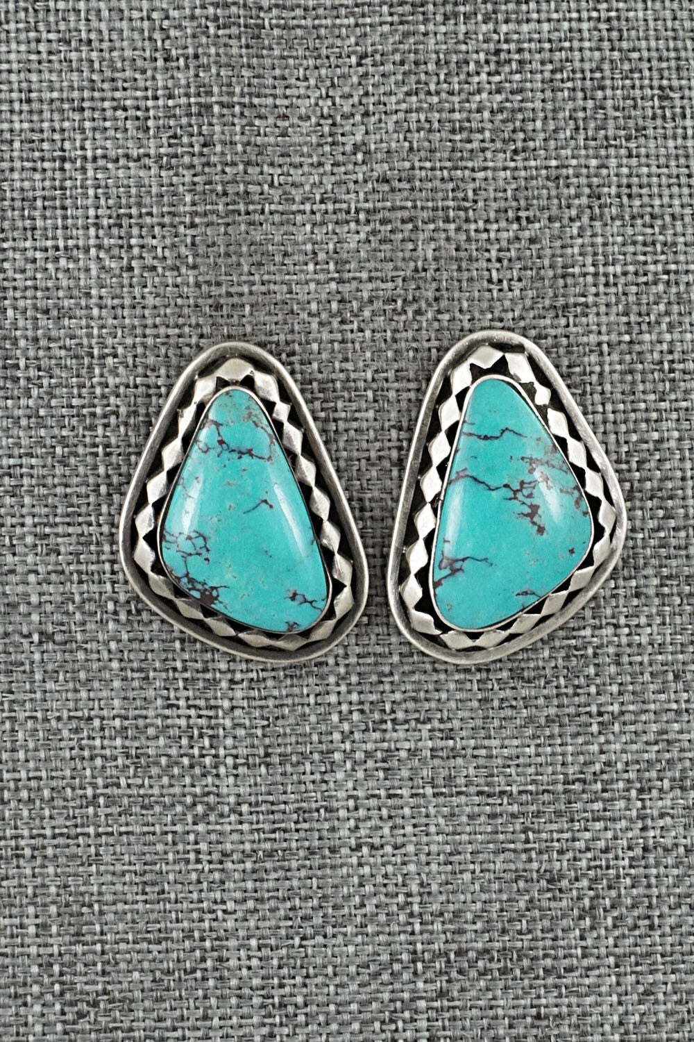 Turquoise & Sterling Silver Earrings - Sharon McCarthy