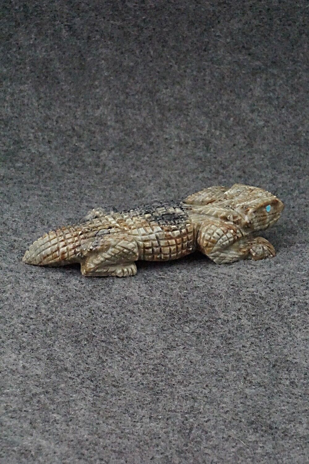 Horned Toad Zuni Fetish Carving - Tony Mackel