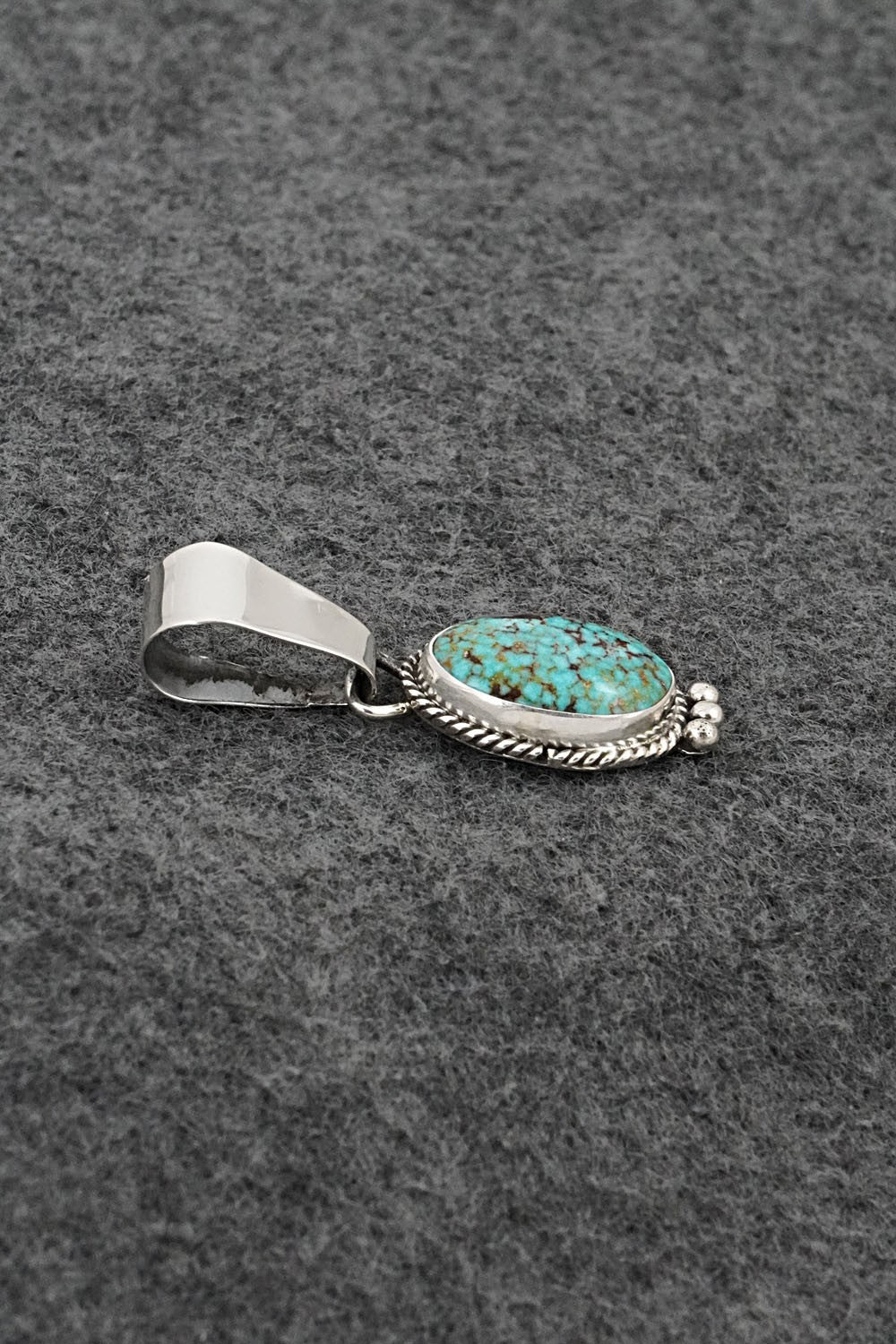Turquoise & Sterling Silver Pendant - Rena Begay