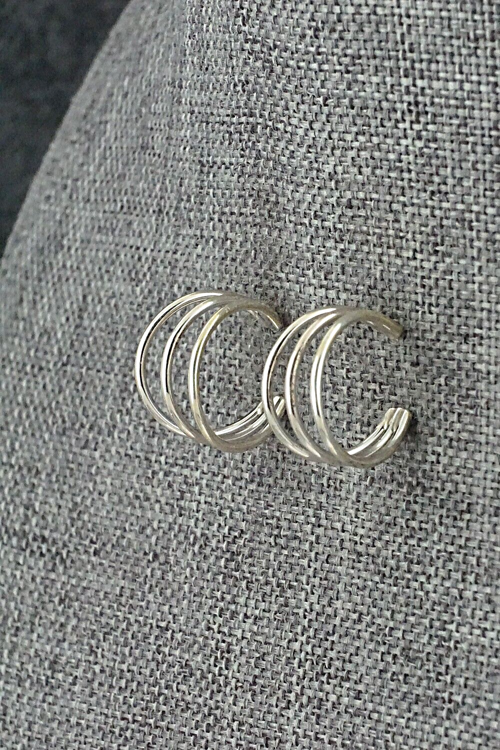 Sterling Silver Hoop Earrings - Elaine Tahe