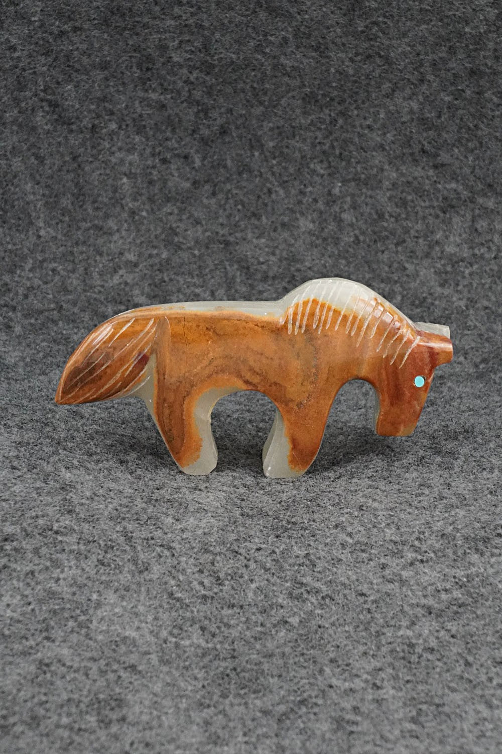 Horse Zuni Fetish Carving - Kenric Laiwakete