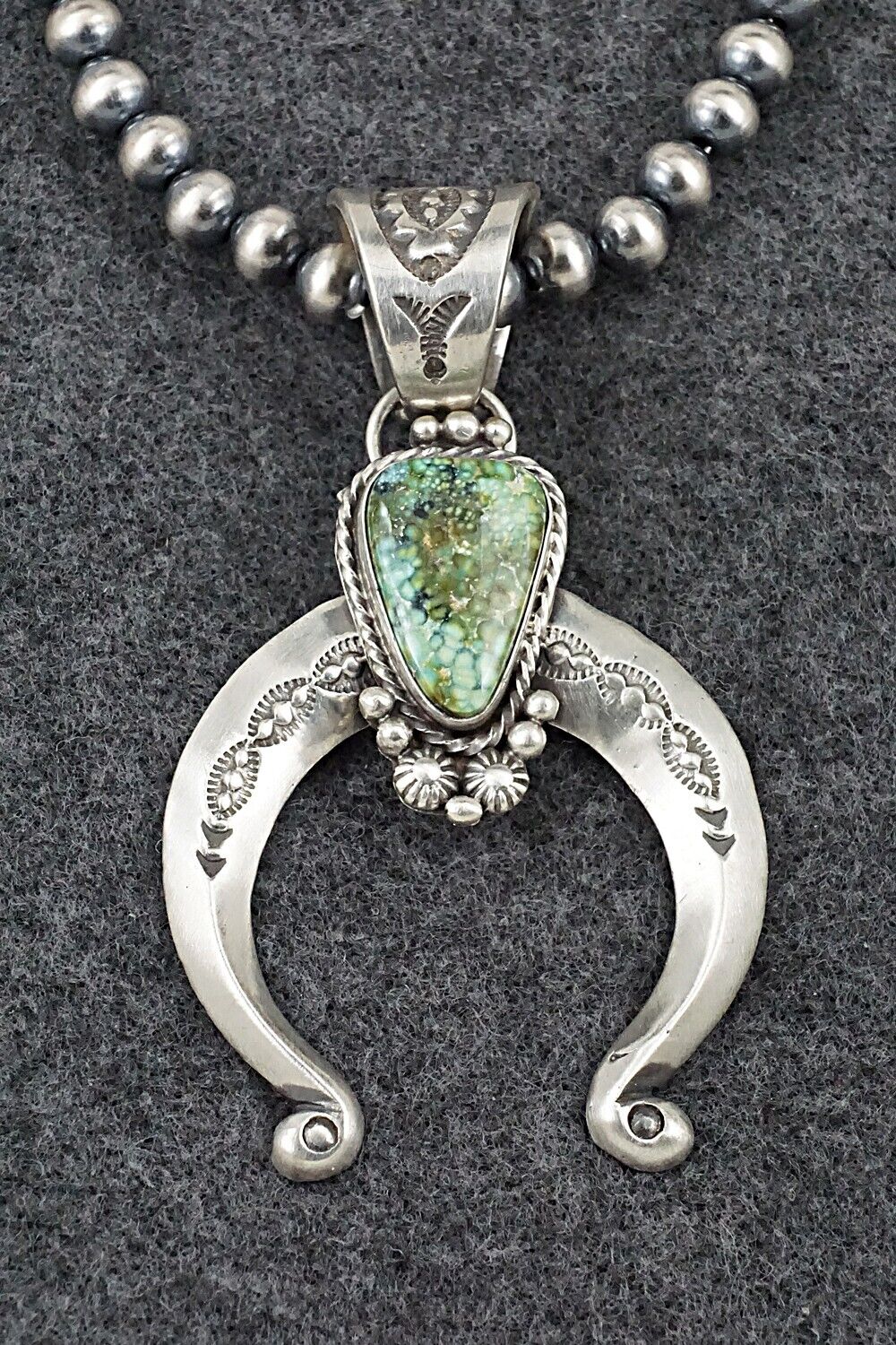Turquoise & Sterling Silver Necklace - Samuel Yellowhair