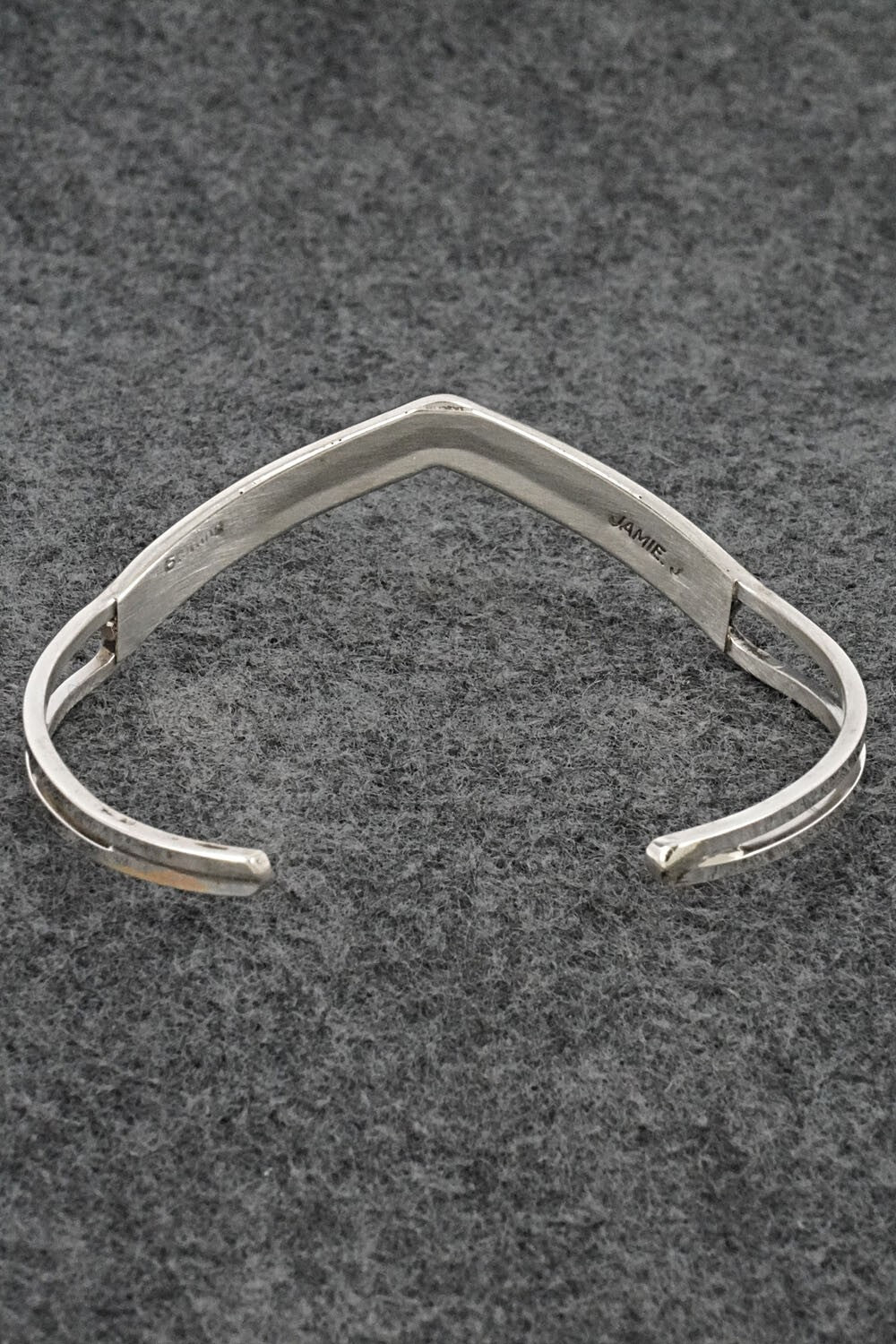 White Buffalo & Sterling Silver Inlay Bracelet - Jamie Johnson