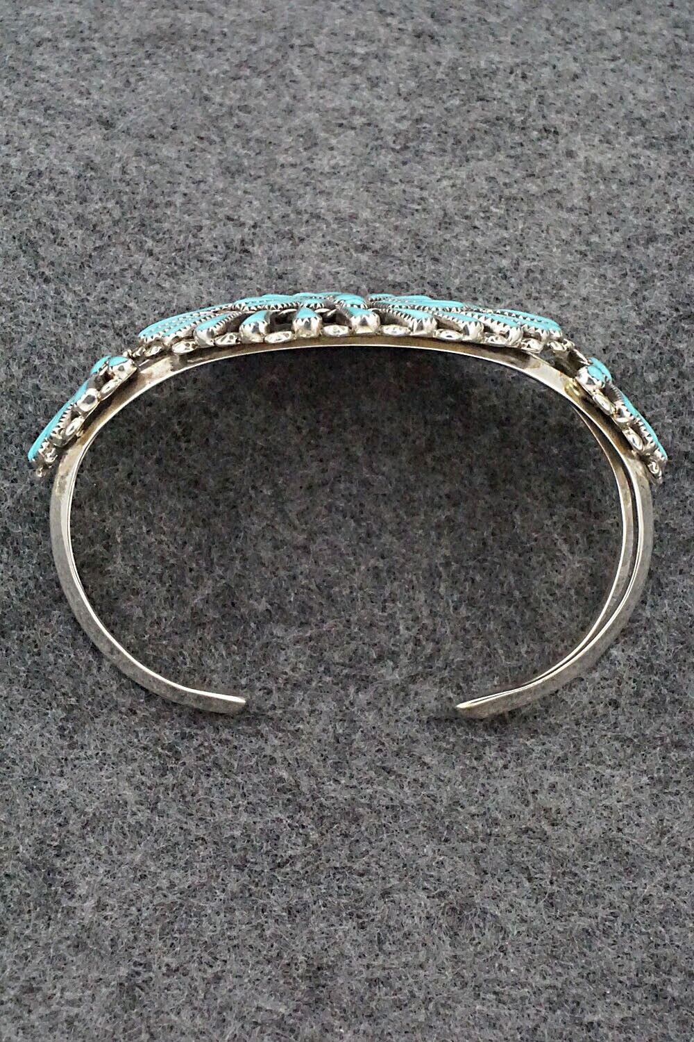 Turquoise & Sterling Silver Bracelet - Carlos Tsipa