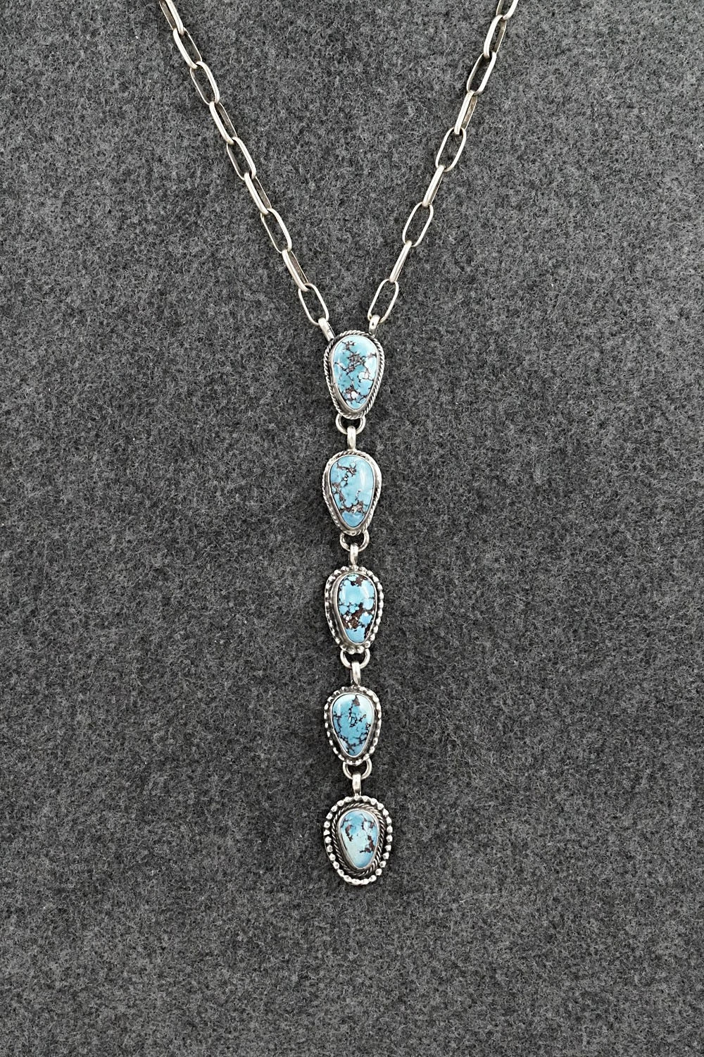 Turquoise & Sterling Silver Necklace - Bobby Johnson