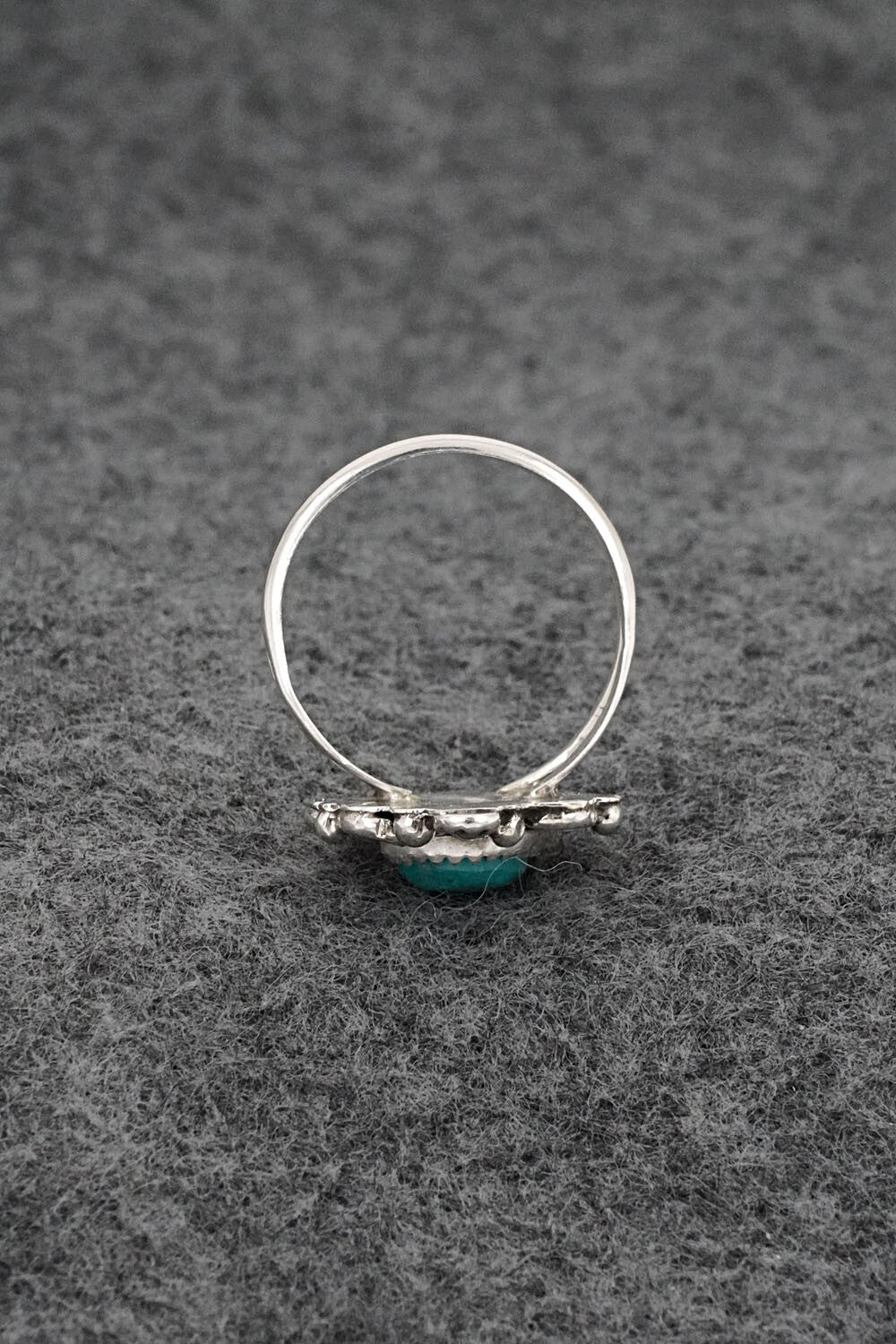 Turquoise & Sterling Silver Ring - Frieda Martinez - Size 7.5