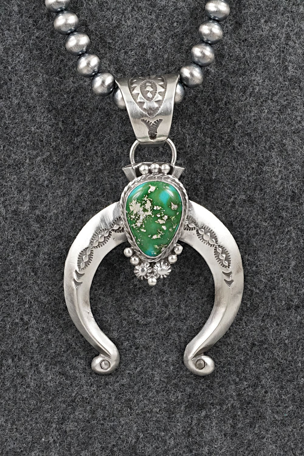 Turquoise & Sterling Silver Necklace - Samuel Yellowhair
