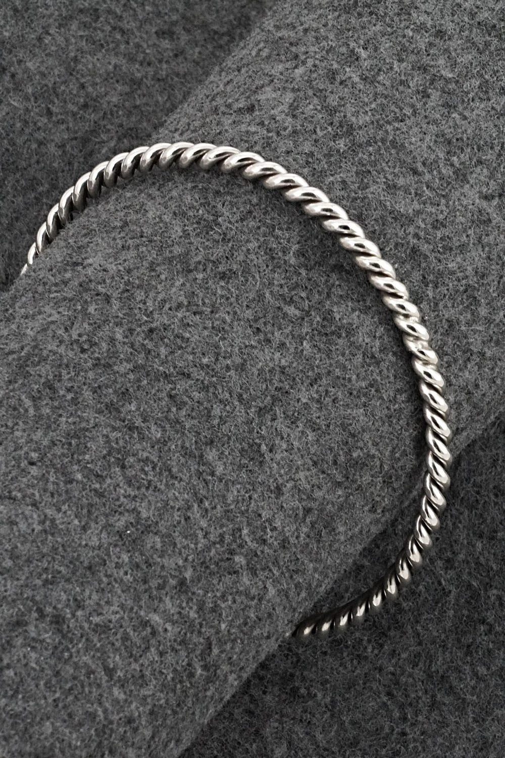 Sterling Silver Bangle Bracelet - Elaine Tahe