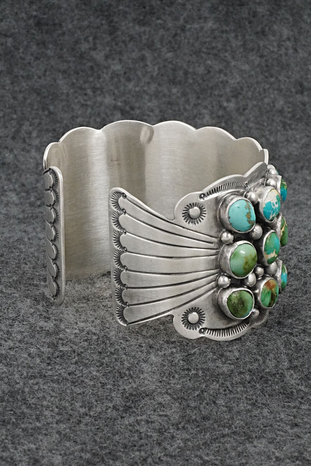 Turquoise & Sterling Silver Bracelet - Tom Lewis