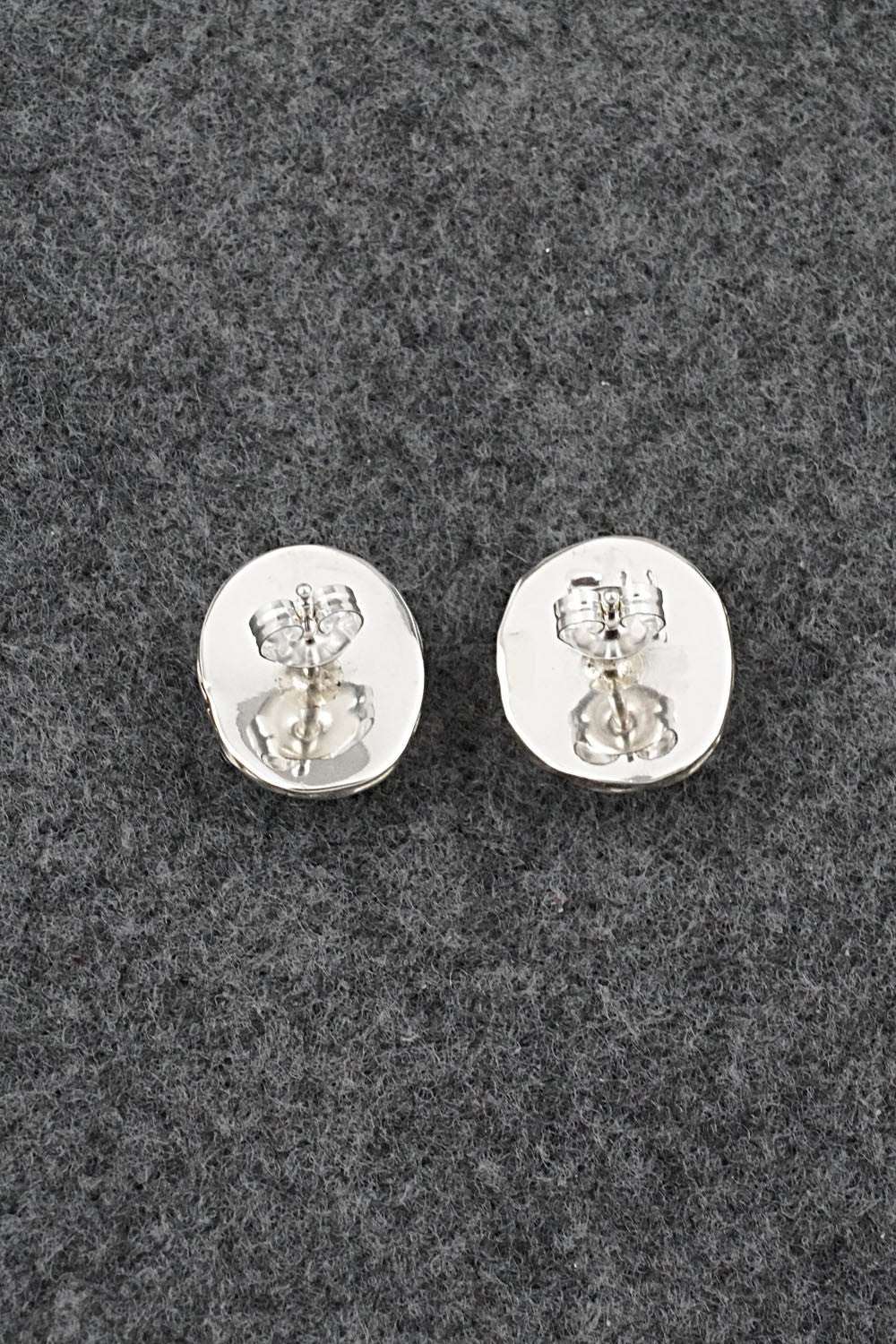 Turquoise & Sterling Silver Earrings - Ernest Hawthorne