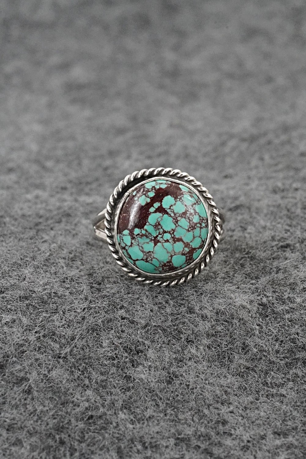 Turquoise & Sterling Silver Ring - Eugene Gruber - Size 6