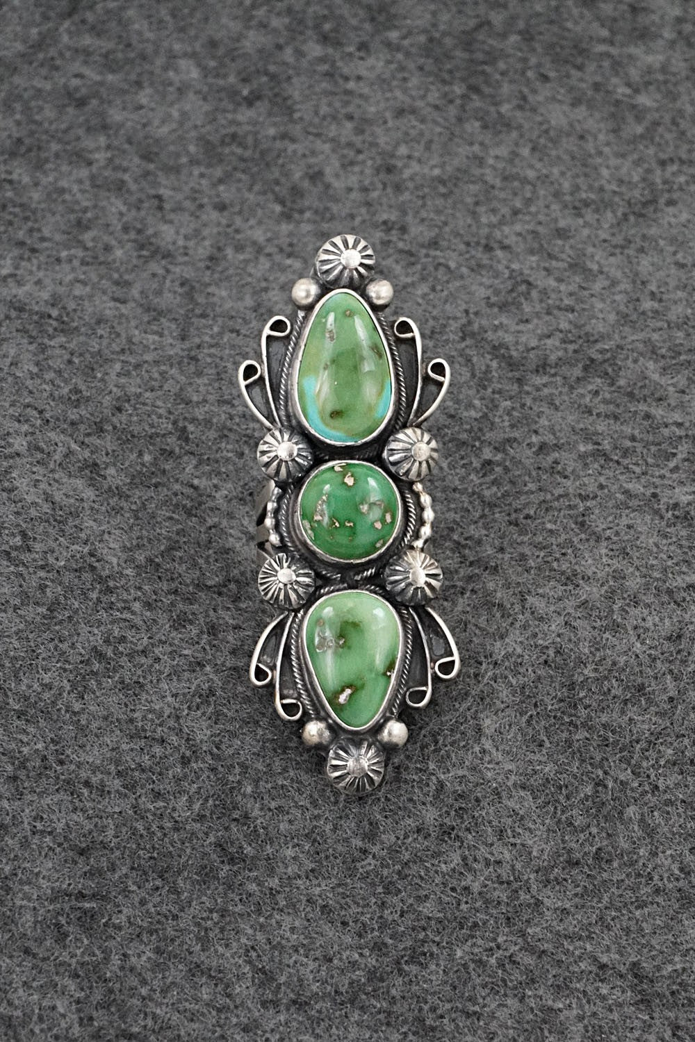Turquoise & Sterling Silver Ring - Kathleen Livingston - Size 7