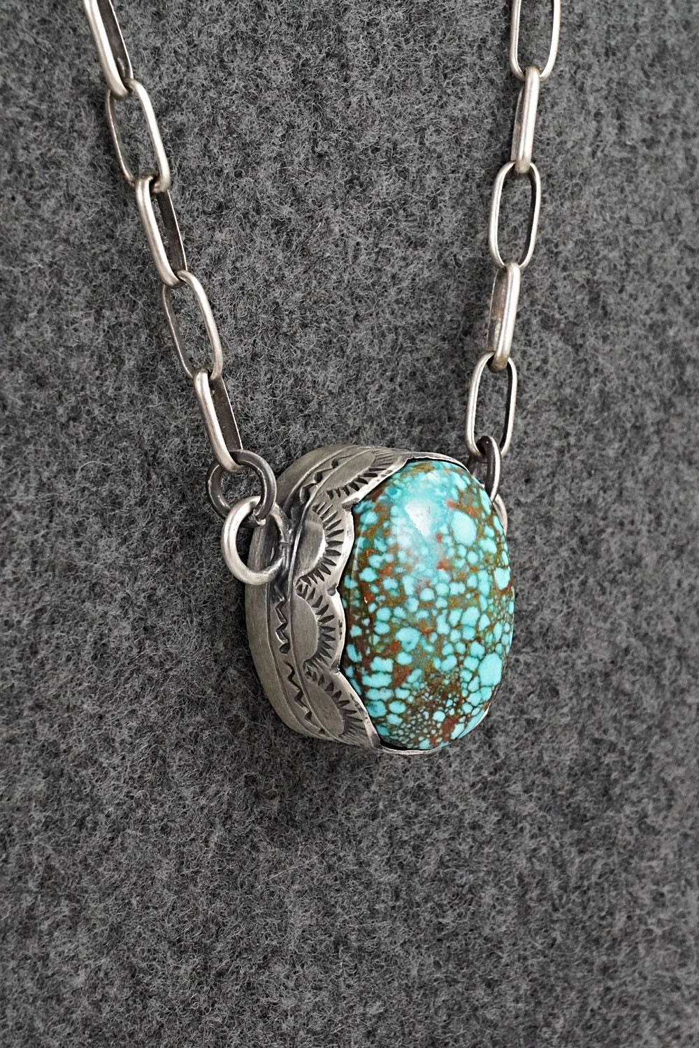 Turquoise & Sterling Silver Necklace - Randy Boyd