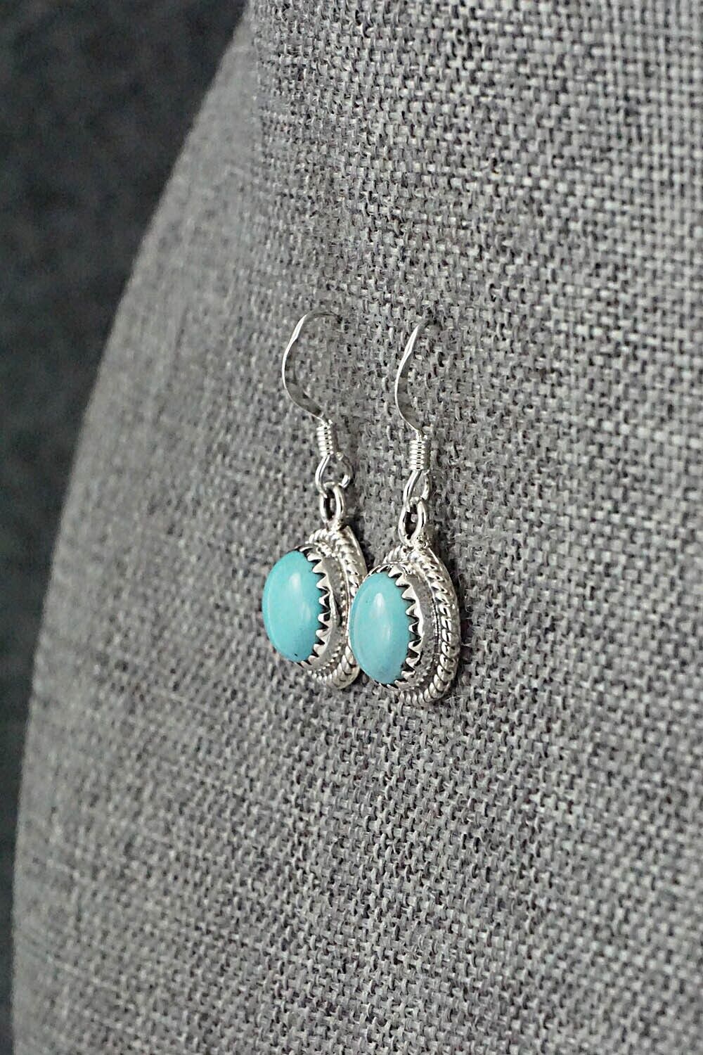 Turquoise & Sterling Silver Earrings - Sharon McCarthy