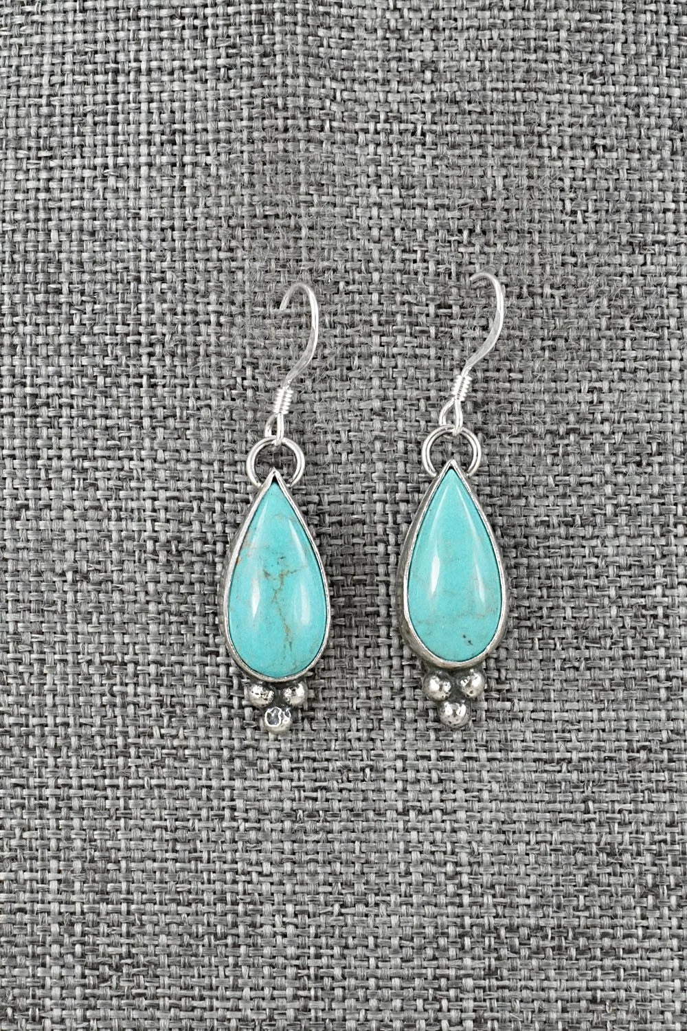 Turquoise & Sterling Silver Earrings - Robinson Martinez