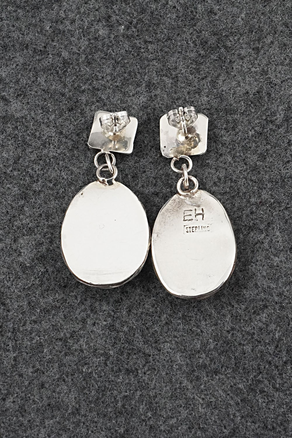 Turquoise & Sterling Silver Earrings - Ernest Hawthorne