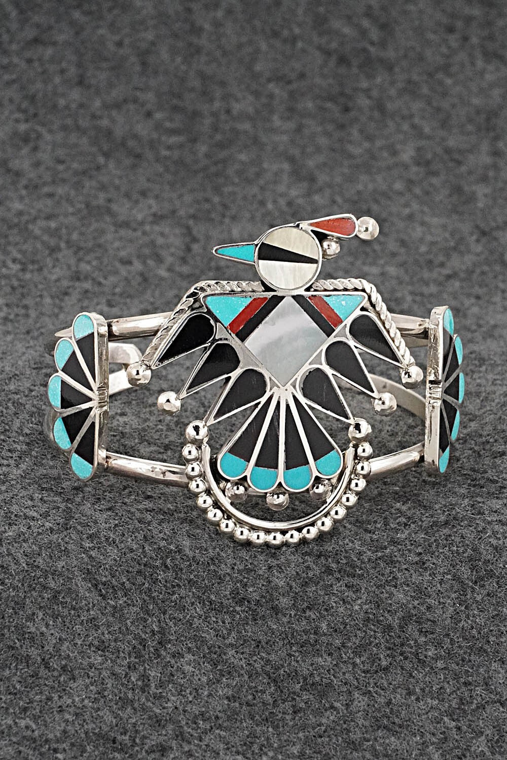 Multi-Stone & Sterling Silver Bracelet - Adrian Wallace