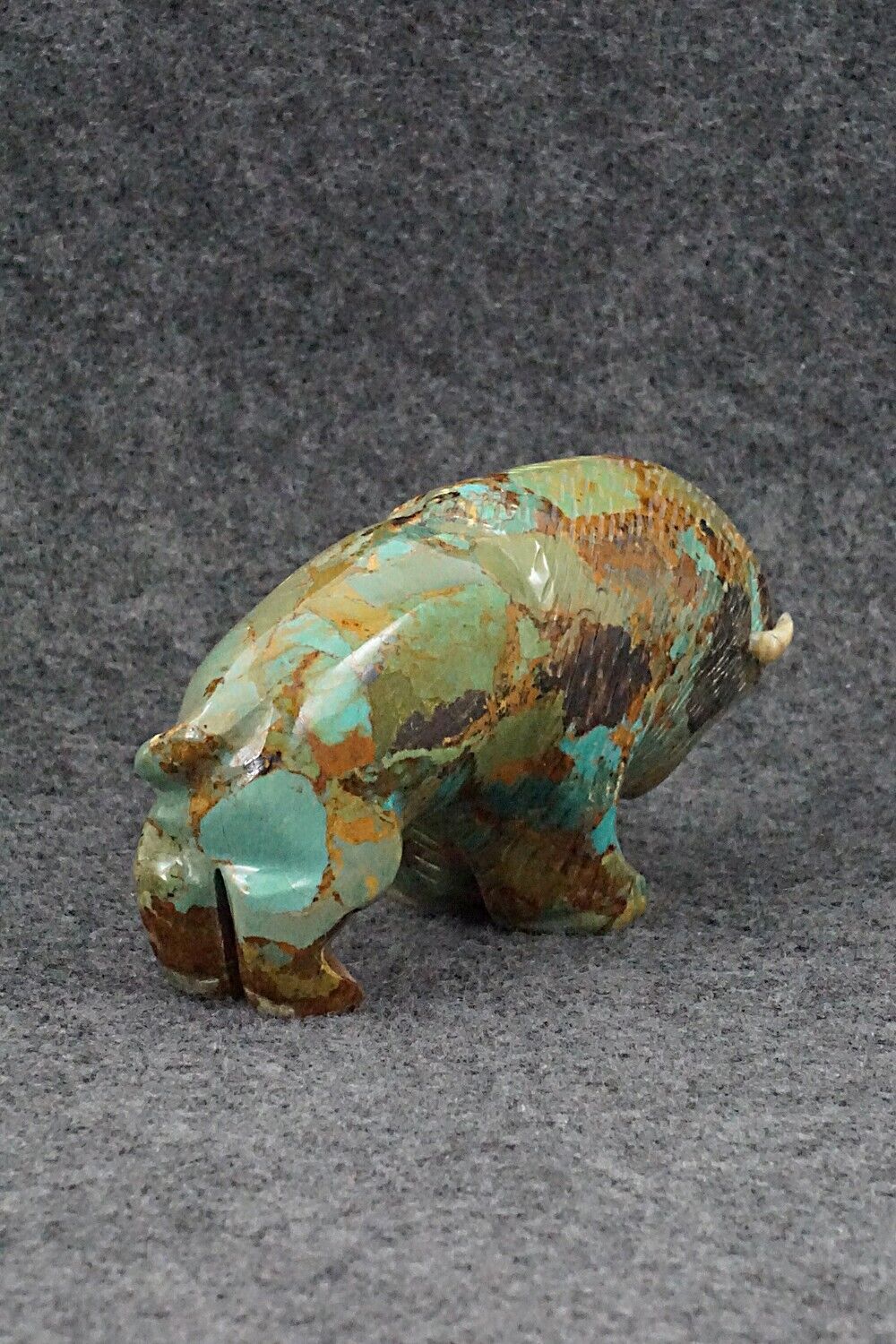 Buffalo Zuni Fetish Carving - Amos Pino