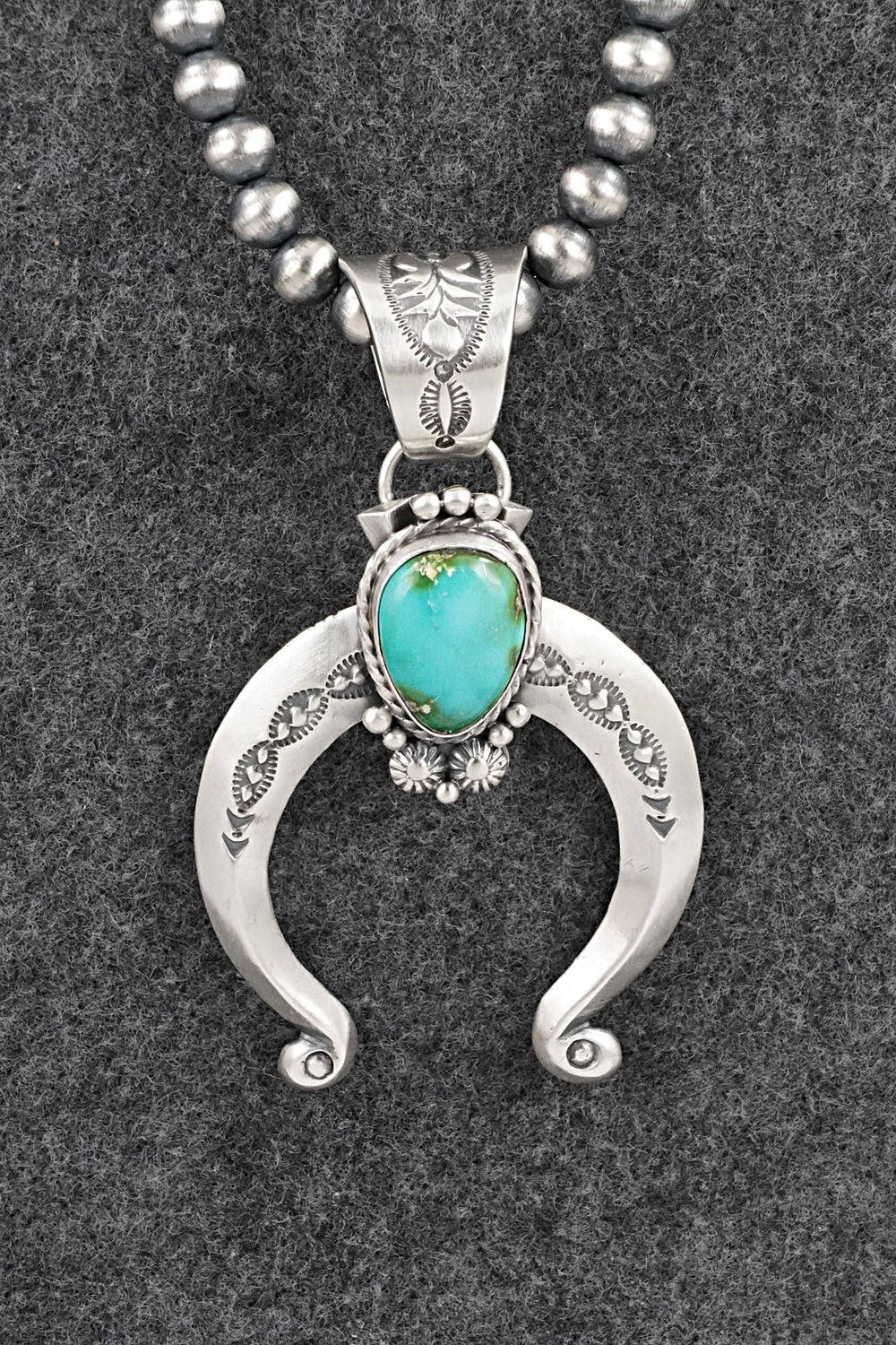 Turquoise & Sterling Silver Necklace - Samuel Yellowhair