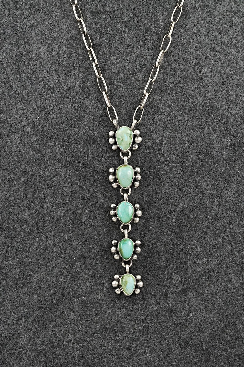 Turquoise & Sterling Silver Necklace - Bobby Johnson