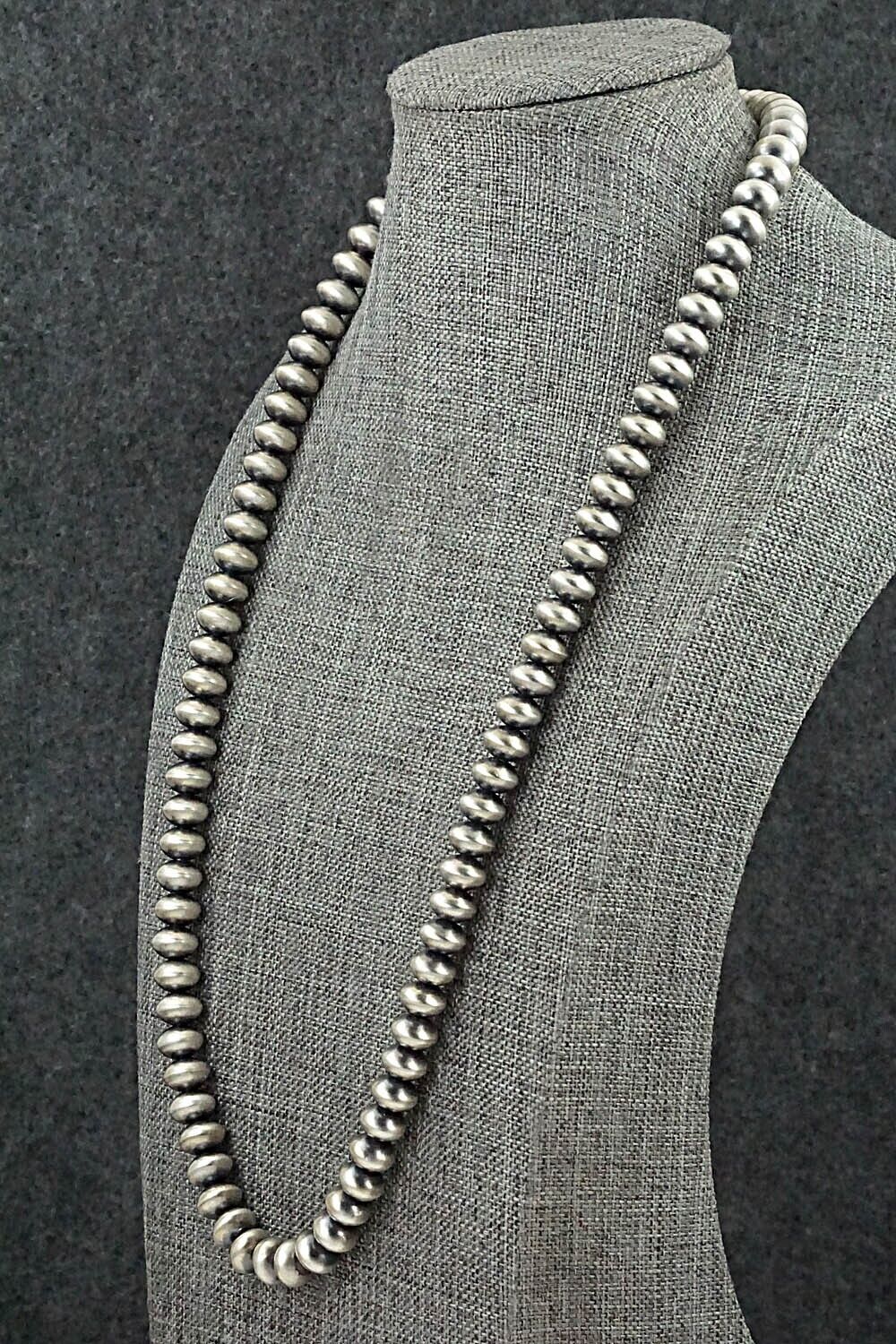 Sterling Silver Navajo Pearl Necklace 30" - Bryannen Halwood