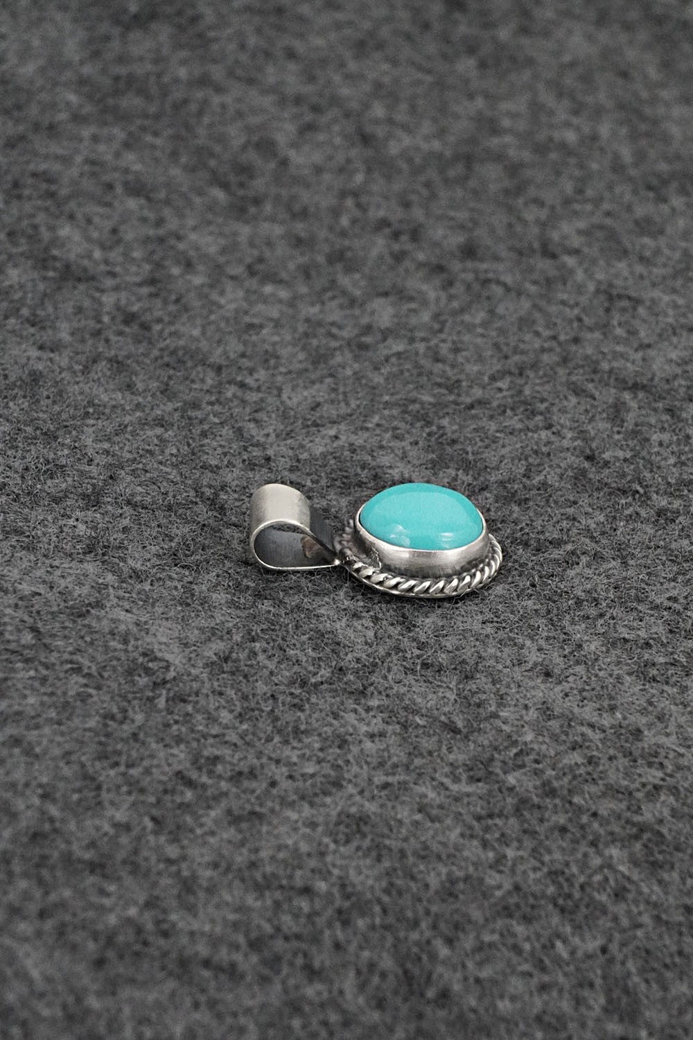 Turquoise & Sterling Silver Pendant - Rena Begay