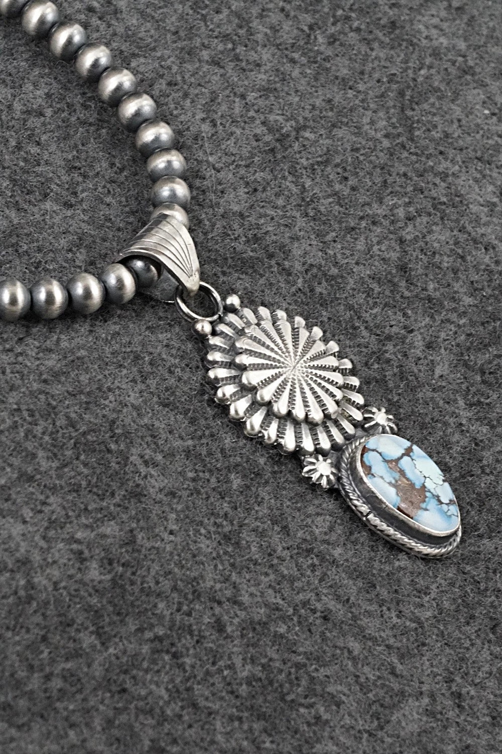 Turquoise & Sterling Silver Necklace - Sharon McCarthy