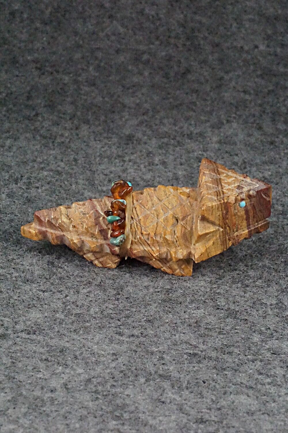 Horned Toad Zuni Fetish Carving - Douglas Martza