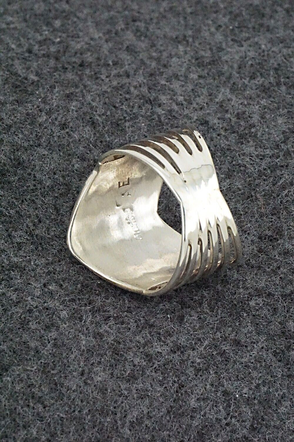 Turquoise & Sterling Silver Ring - Andrew Enrico - Size 9.5