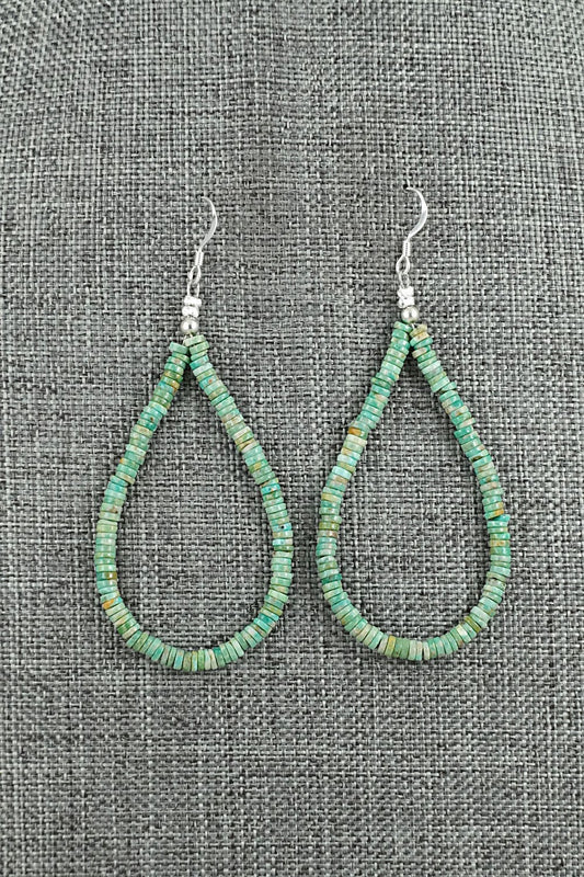 Turquoise & Sterling Silver Earrings - Doreen Jake
