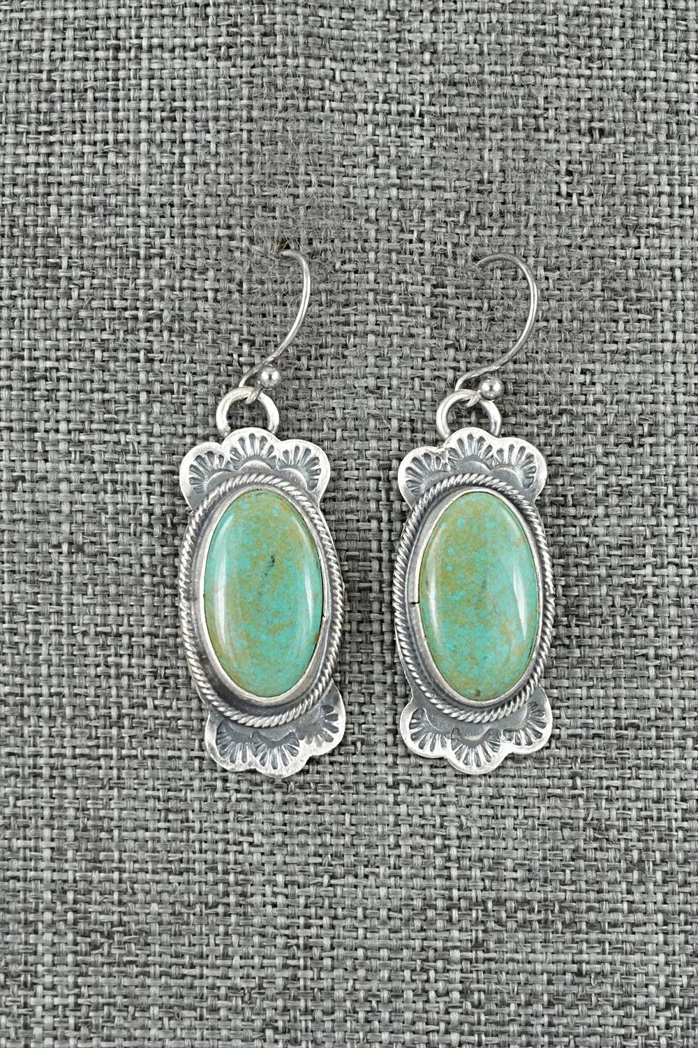 Turquoise & Sterling Silver Earrings - Bobby Johnson