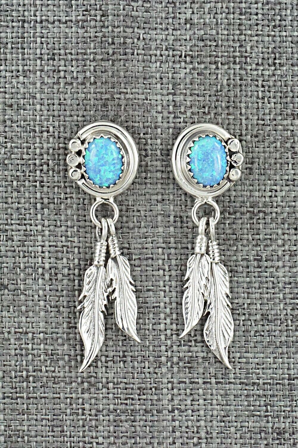 Opalite & Sterling Silver Earrings - Rita Largo