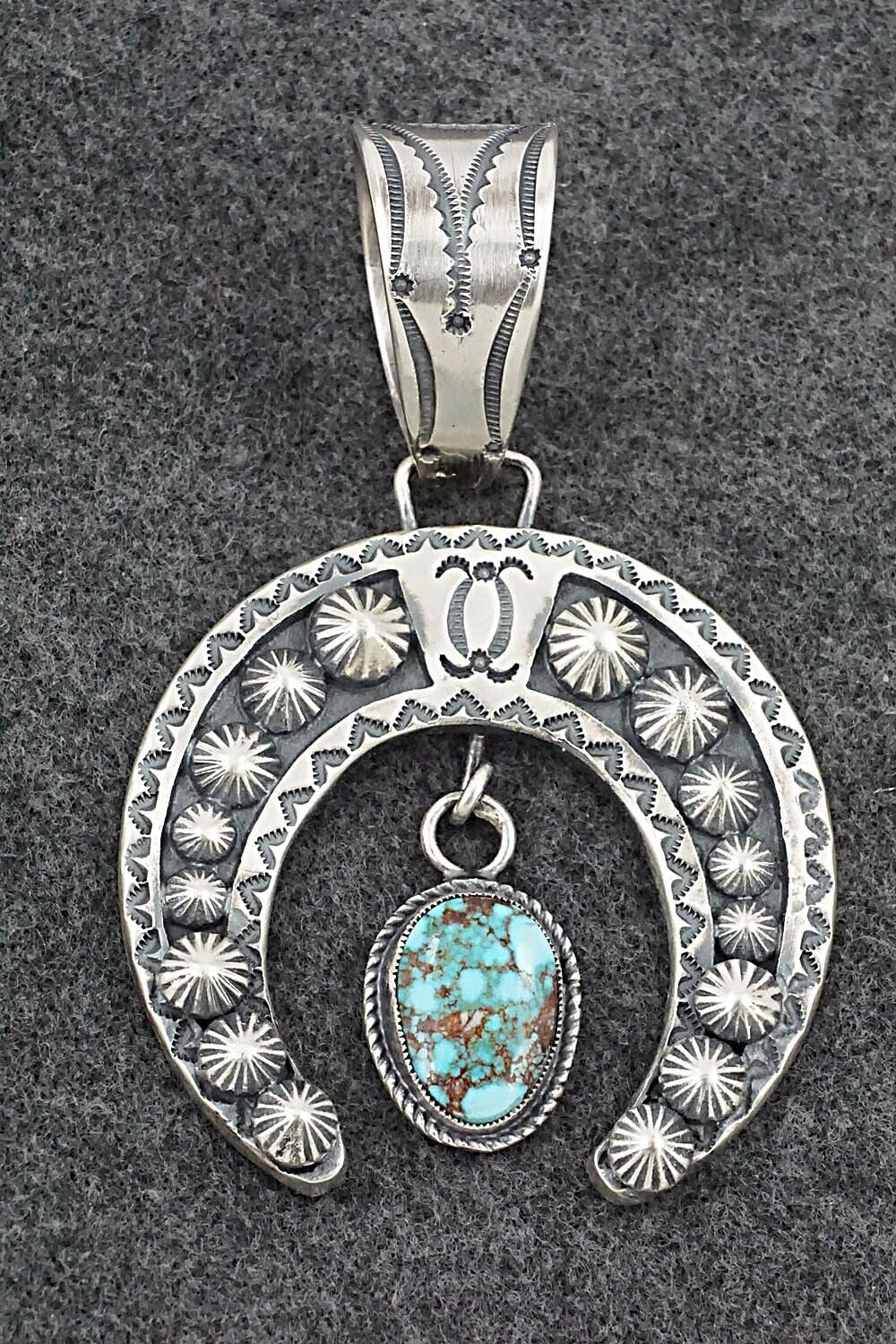 Turquoise & Sterling Silver Pendant - Dexter Martinez