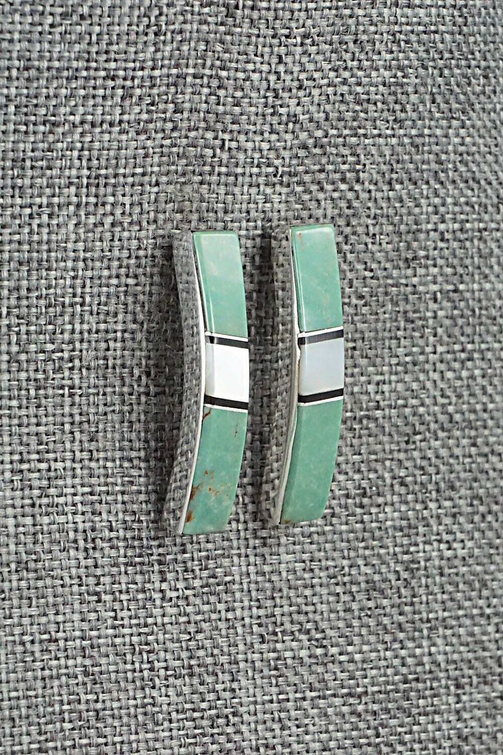 Multi-Stone & Sterling Silver Earrings - Marilyn Yazzie