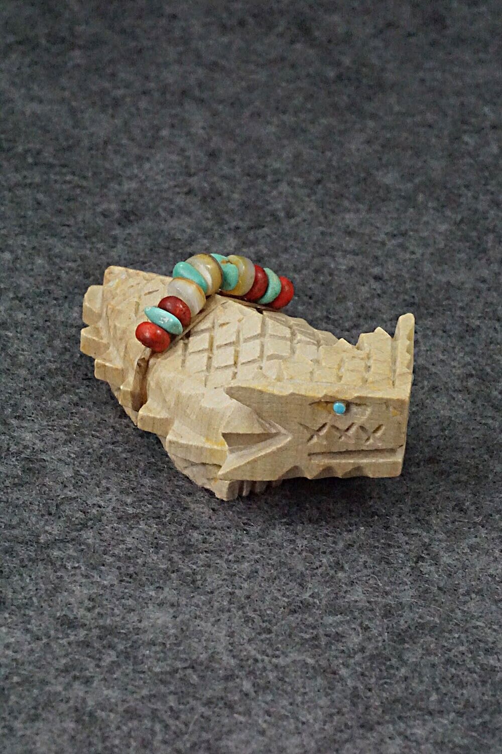 Horned Toad Zuni Fetish Carving - Douglas Martza